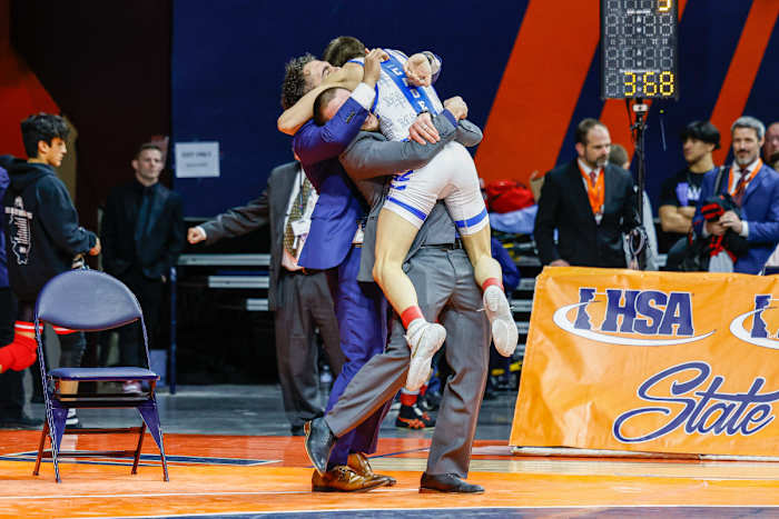 Illinois wrestling championships February 17 2024 Nate Latsch 25983